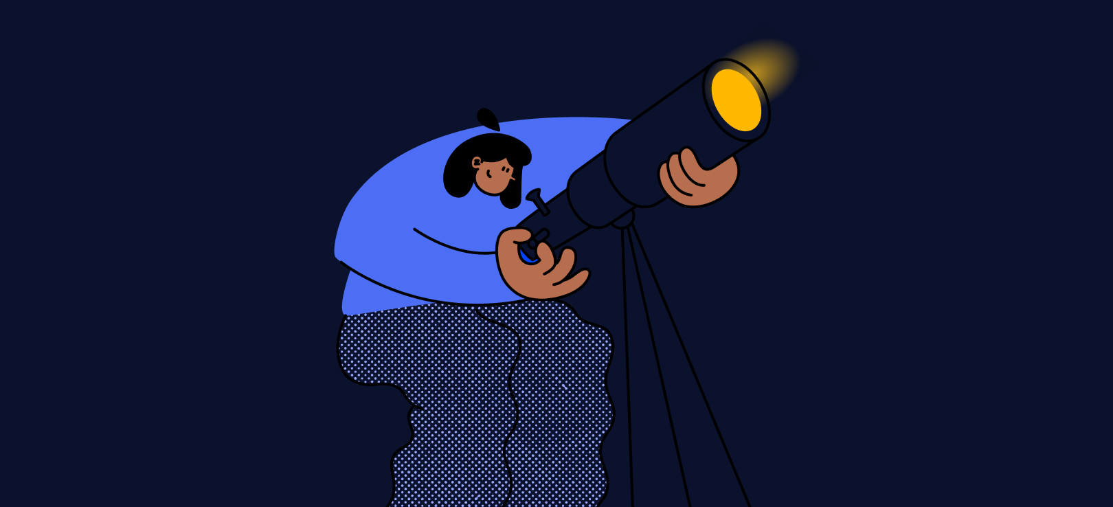 start gazing illustration