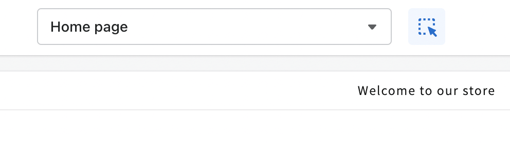 Shopify theme change page