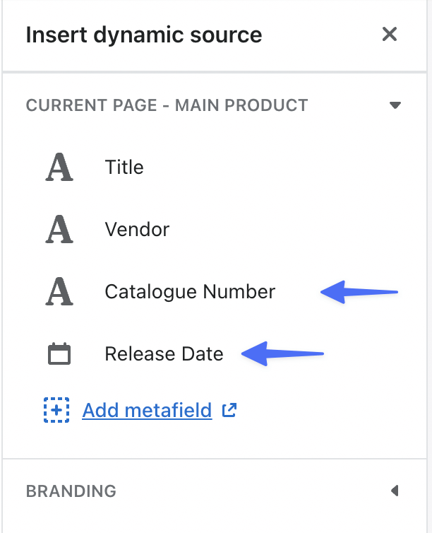 Shopify add insert dynamic source