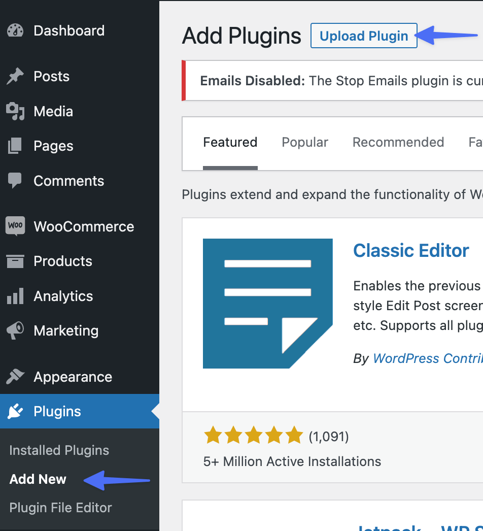 wordpress upload plugin