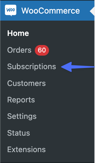 WooCommerce subscriptions