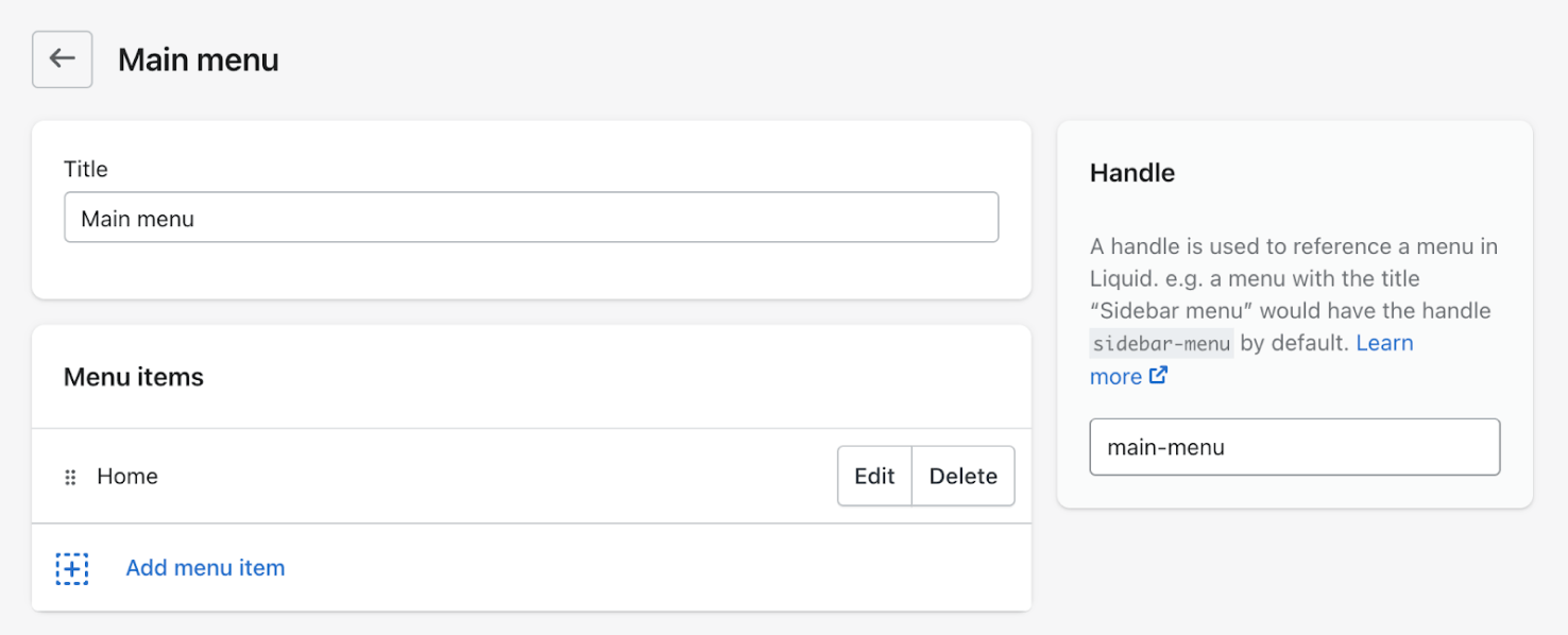 Adding collections to your navigation