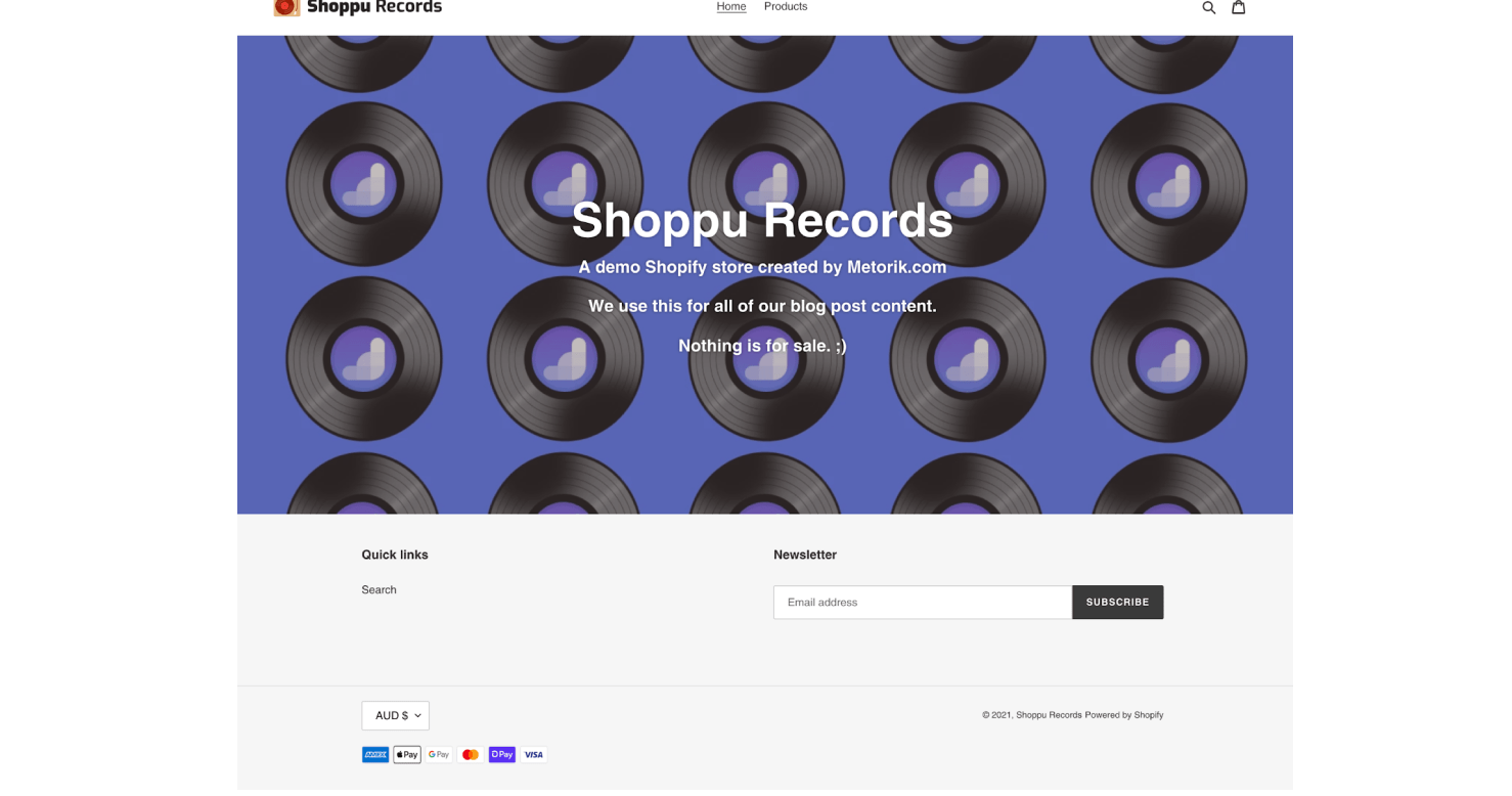 Displaying a Shopify collection on a page