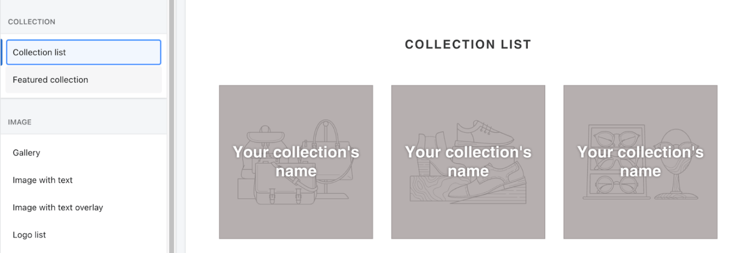 Displaying a Shopify collection on a page