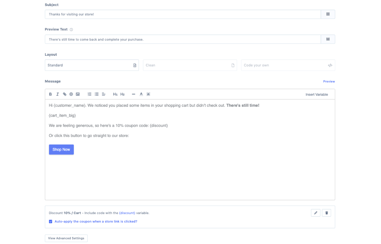 metorik engage email preview