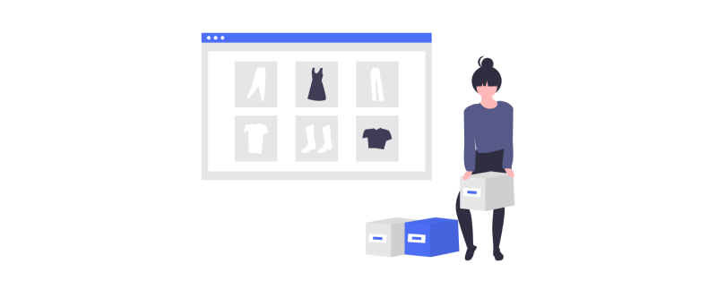 ecommerce product cartoon