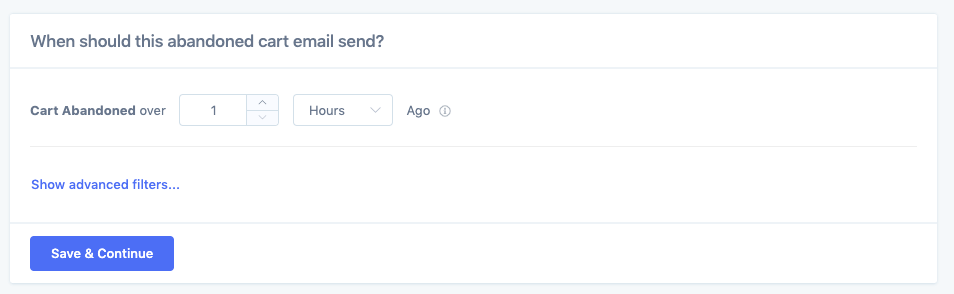 metorik abandoned cart email configuration