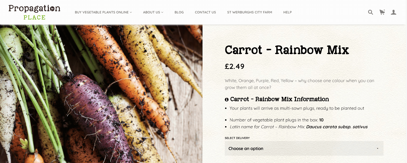 propagation place carrots