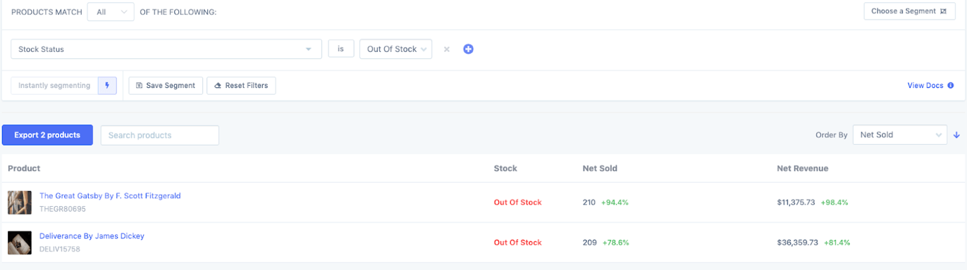 metorik product segmenting