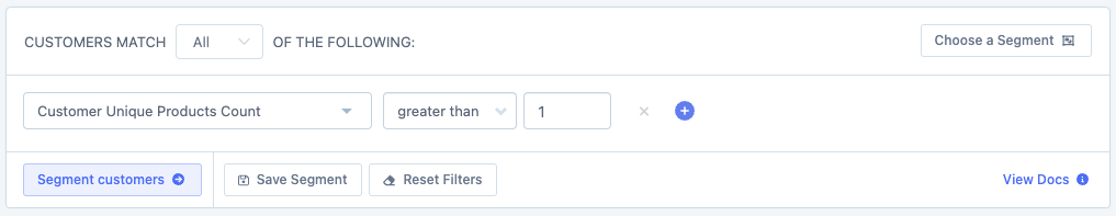 metorik unique item count filter