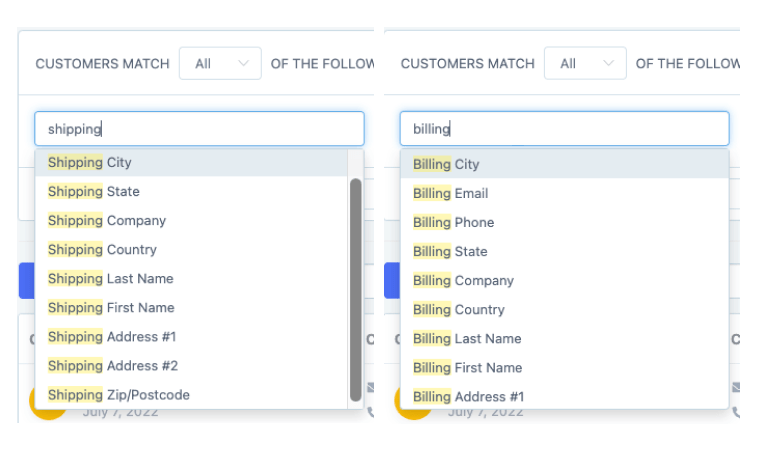 metorik geographic customer filters