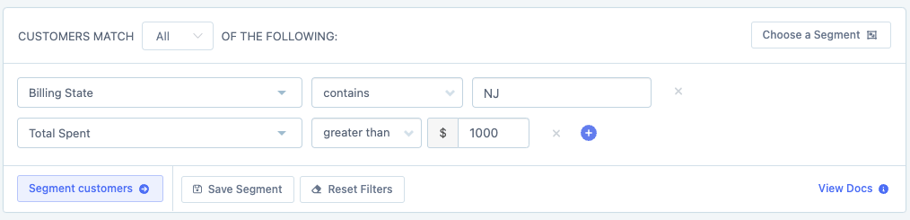 metorik customer segment