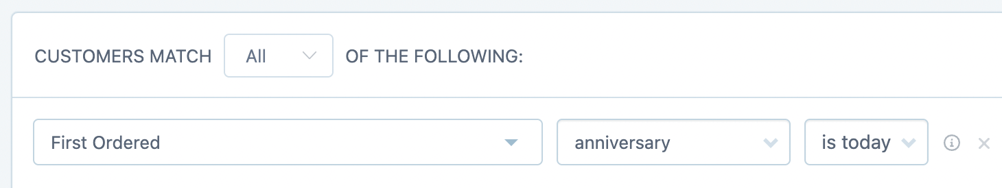 first ordered anniversary filter