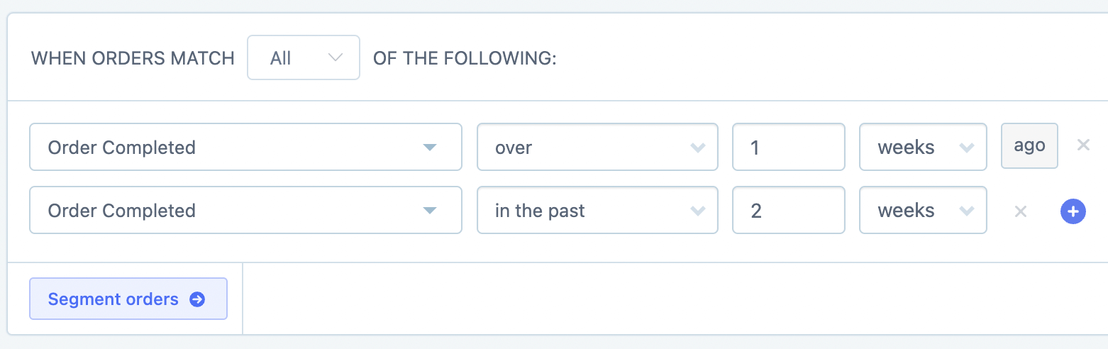 select trigger conditions