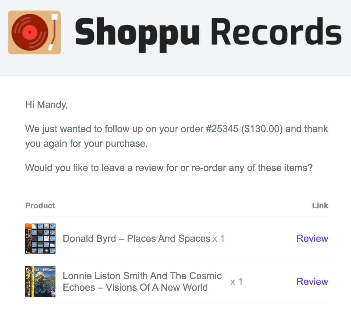 Email preview with images