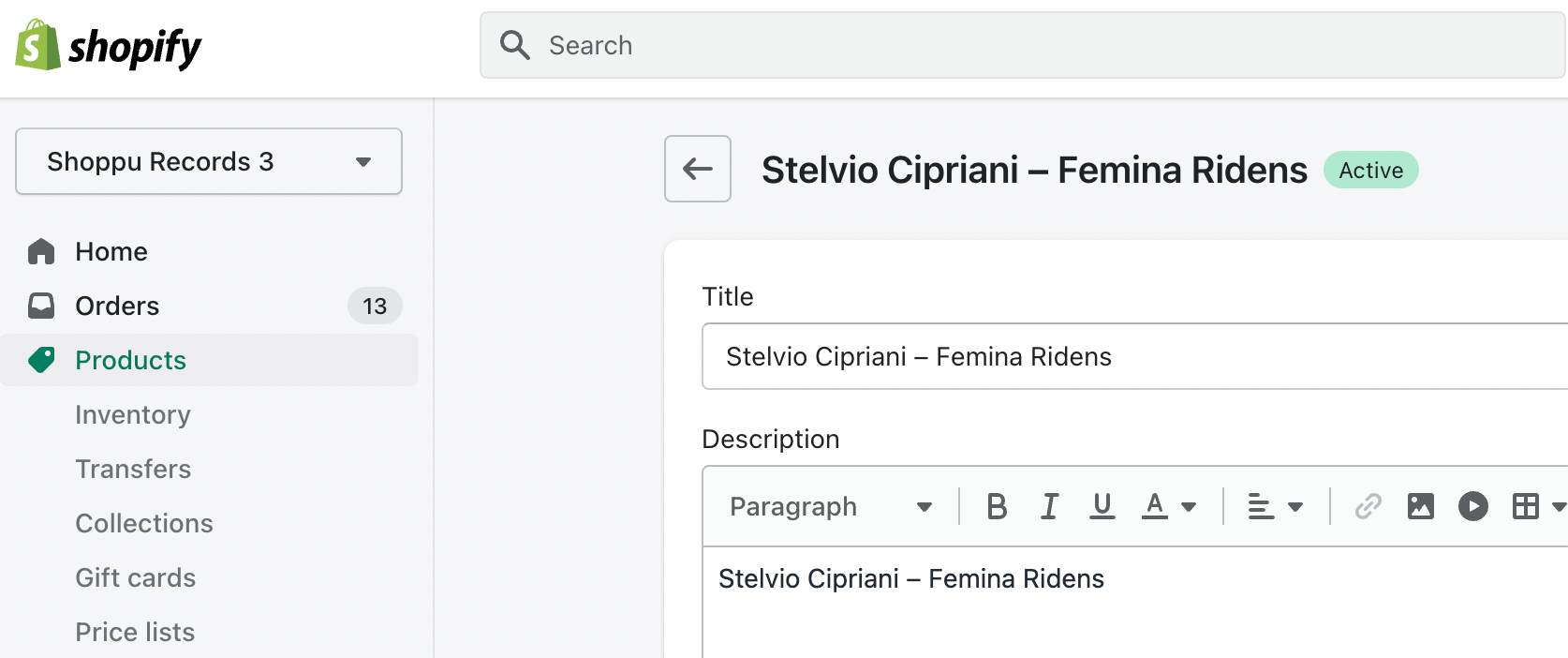 shopify product check