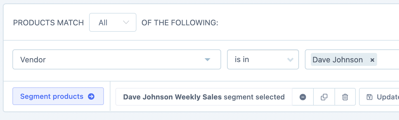 name and save the segment