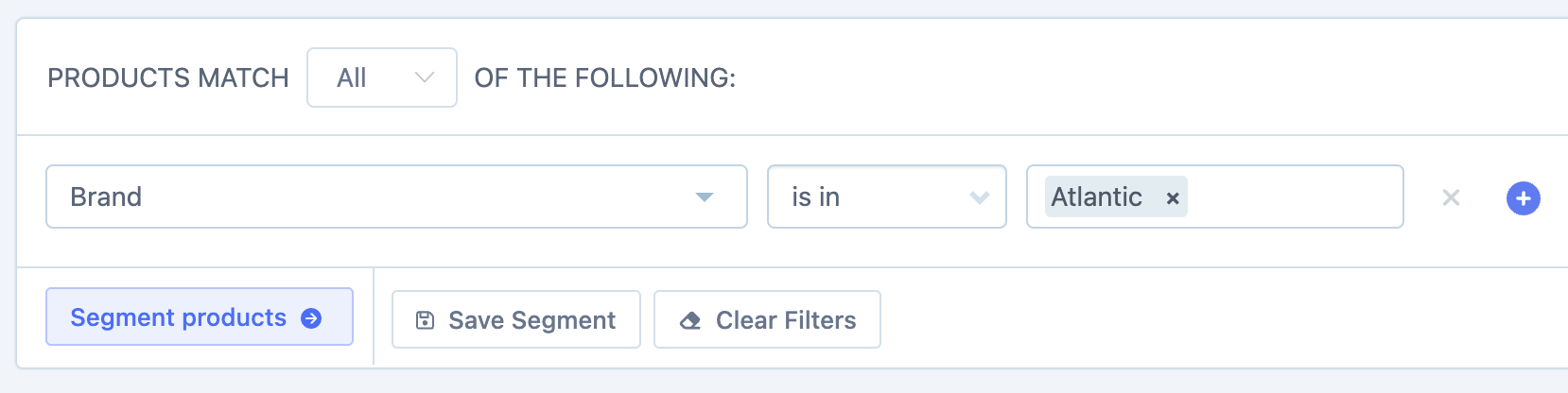 filter on the brands