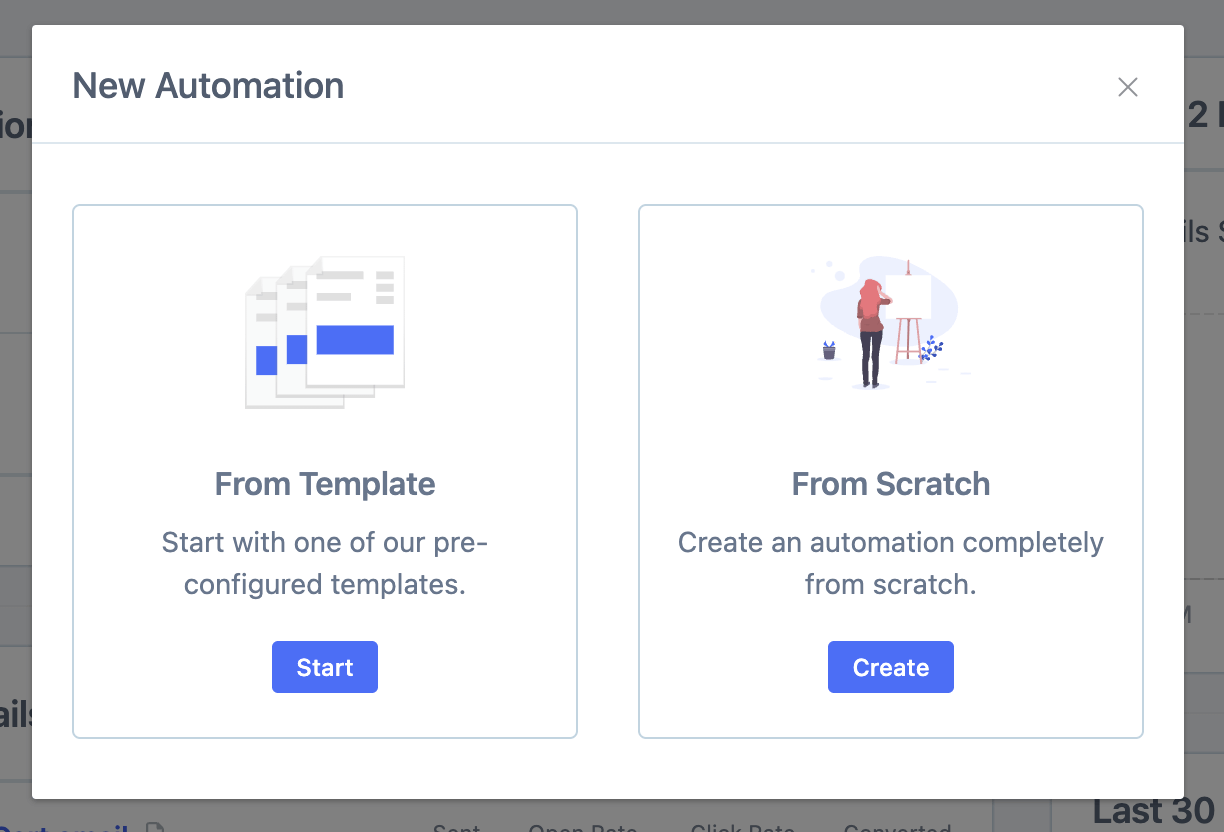 choose type of email