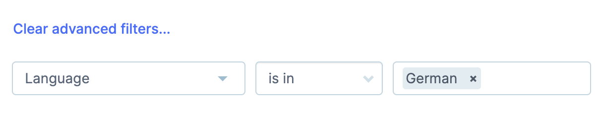 German language trigger condition