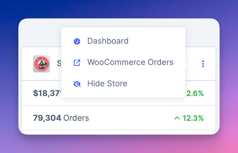 dropdown options for single store