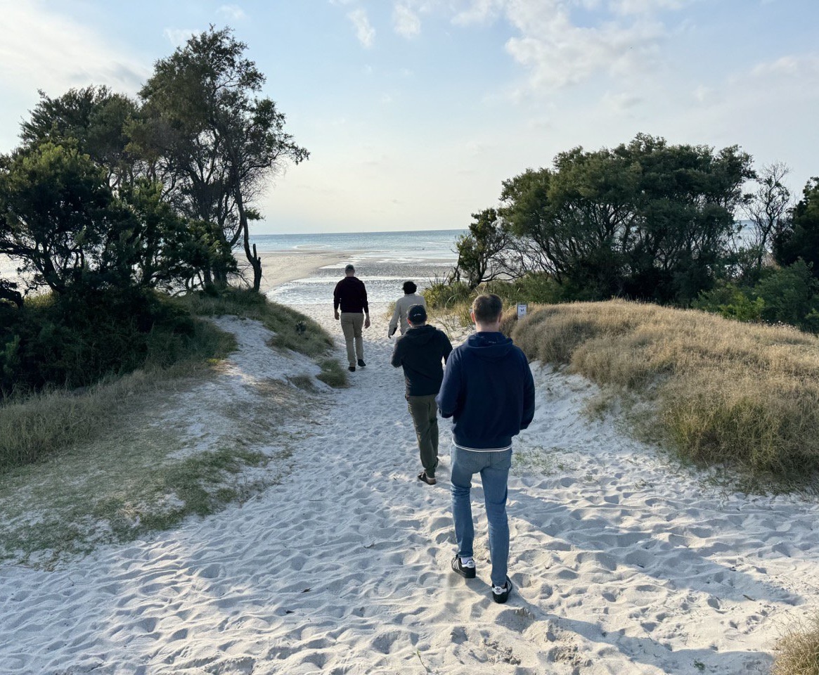 Metorik team sharing beers