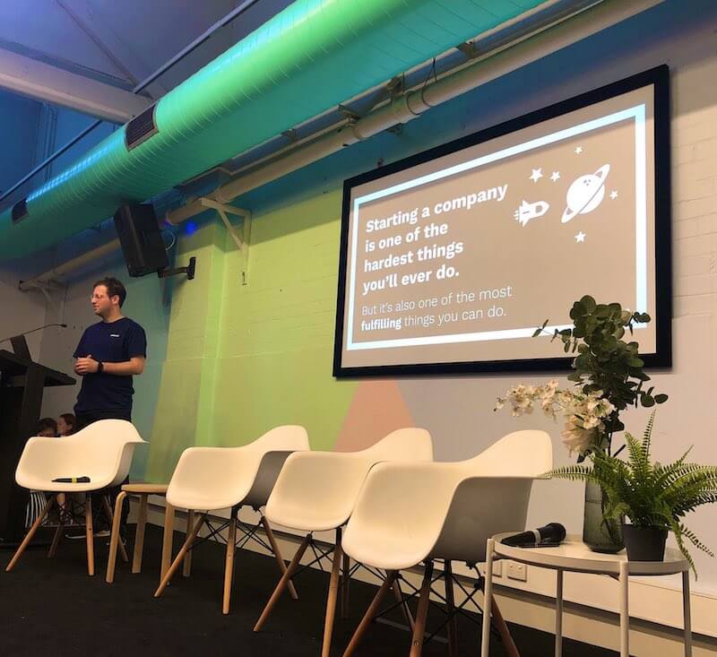 Bryce talking at a conference