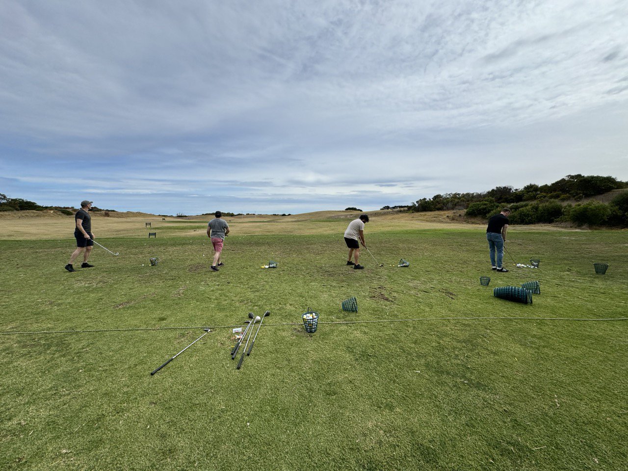 Eric and Sven admiring the view at a vineyard