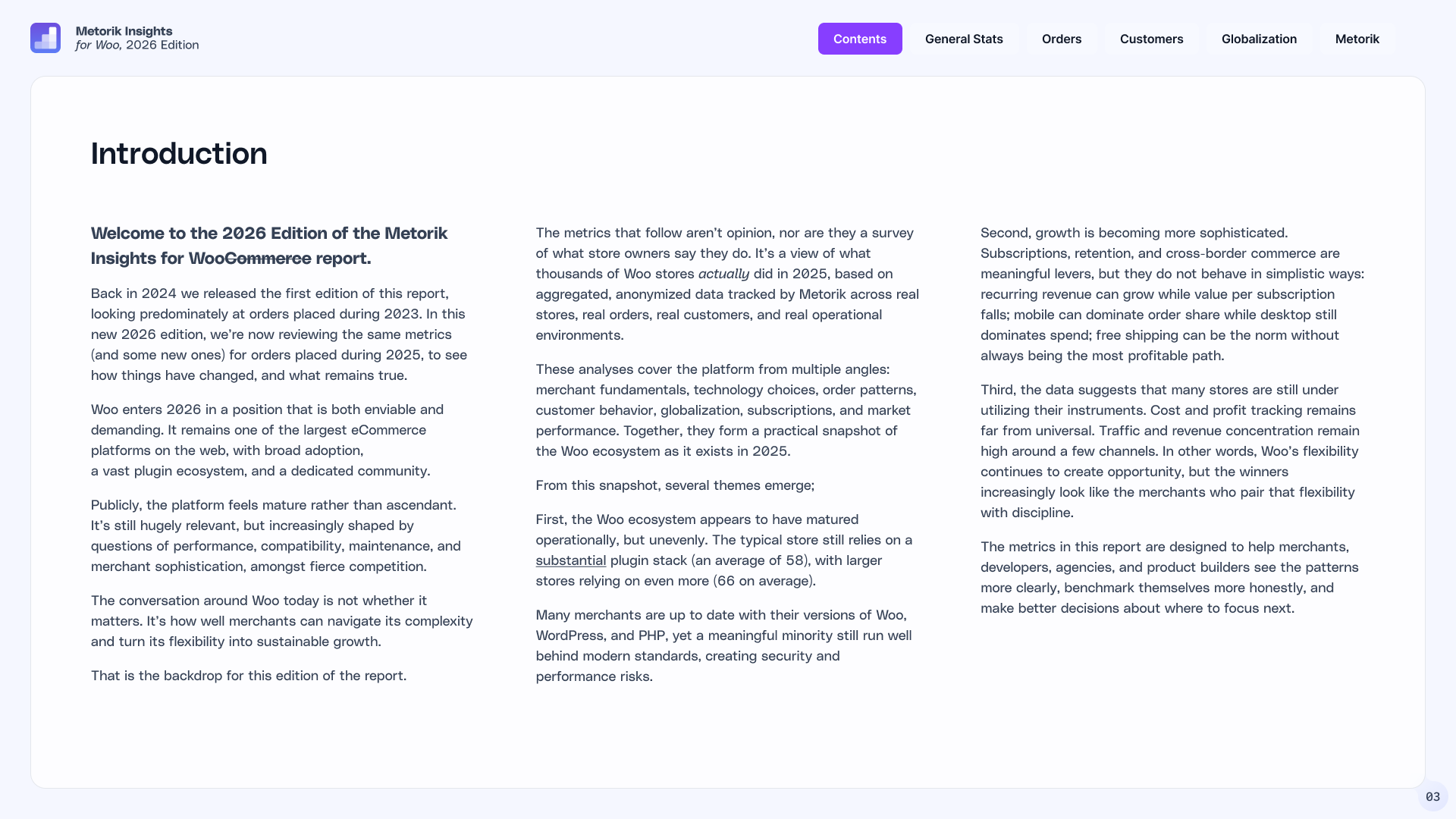 Introduction: the Woo ecosystem has matured unevenly, with sophisticated growth levers and many stores still under-utilizing their instruments.