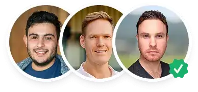 Three people from the Metorik support team